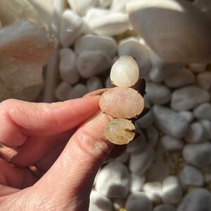 Free People Gold Three Crystal Ring